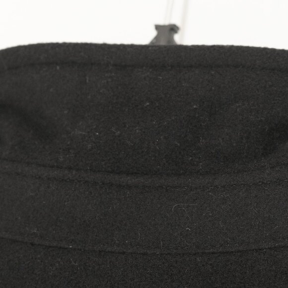 Babaton Cocoon Coat Black Cashmere Wool Funnel Neck Minimal Goth Quiet Lux Coat - Picture 5 of 16